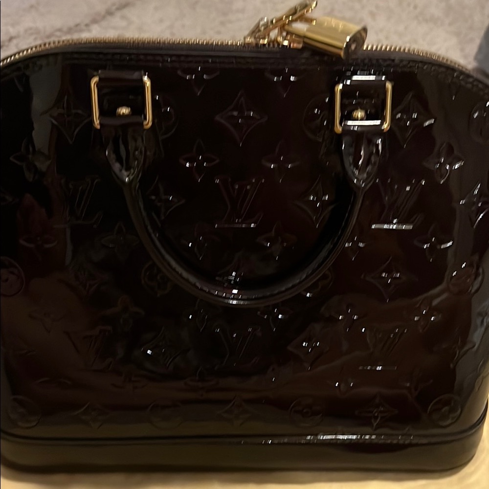 Louis Vuitton ALMA burgundy bag